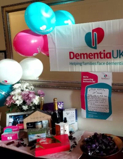 Raffle for Dementia UK at Aveland Court Care Home