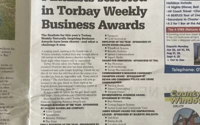 Finalist in Torbay Weekly Business Awards